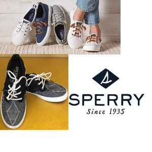Sperry Top Sider Pier View  Navy Canvas Slip On